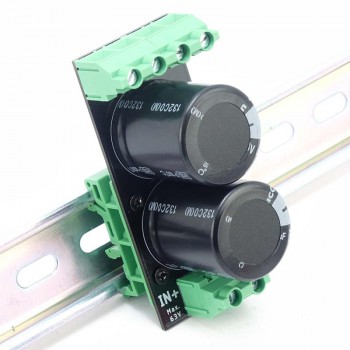 Pufferkondensator-Modul 9400µF / 63V zur Montage auf Hutschiene (DIN-Schiene)