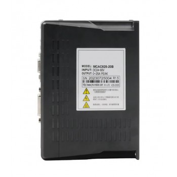 MCAC825 Niederspannungs-Servotreiber, 24–80VDC, 25A für NEMA 23 / 24 DC-Servomotoren
