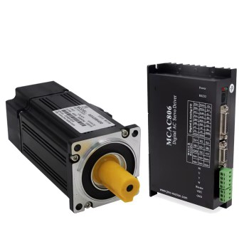 400W AC-Servomotor & Treiber-Kit, 60V, 8,4A, 1,27 Nm, 3000 U/min, mit 2500 Linien Encoder, 60 × 60 mm
