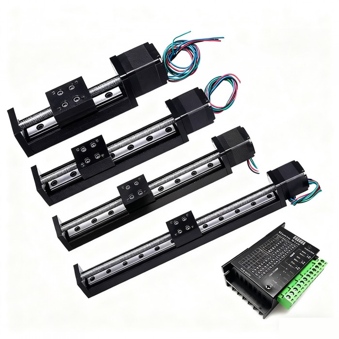 Mini CNC Motorisierte Lineartisch 0,07 Nm mit NEMA 11 Schrittmotor und Treibersatz TB6600 Kit