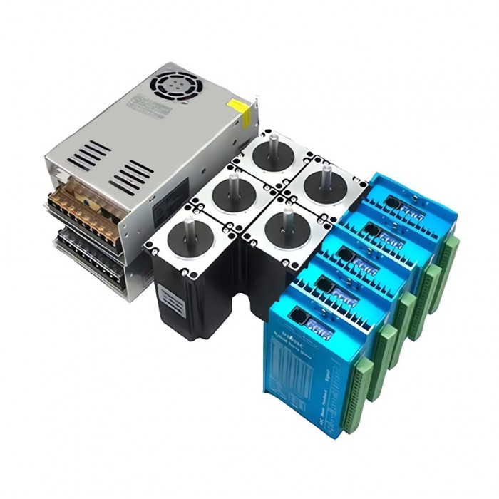 5-Achs CNC-Kit Nema 23 57 mm 3 Nm Closed-Loop-Schrittmotor, Treiber und Netzteil