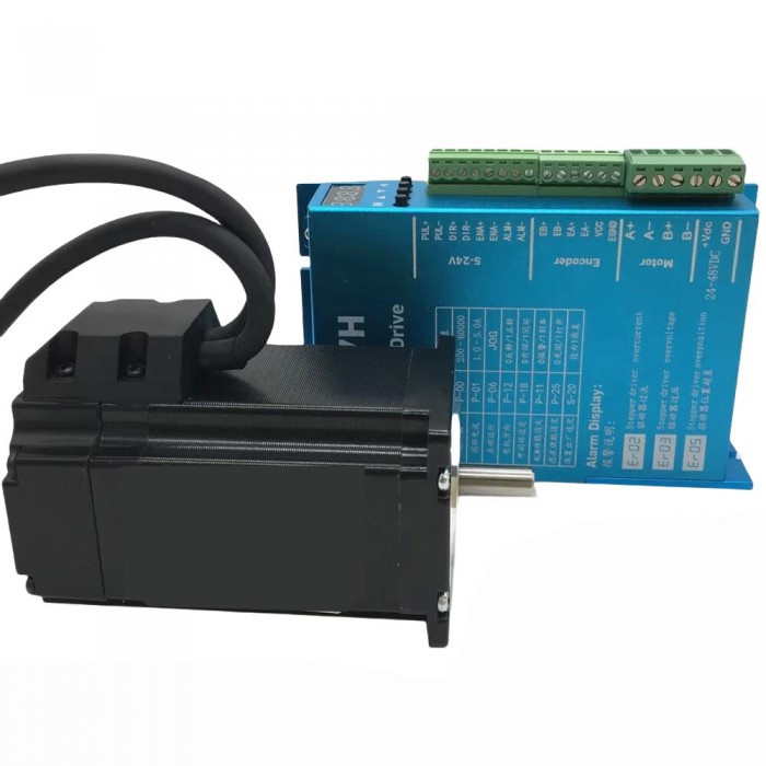 NEMA 34 Closed-Loop-Schrittmotor mit Encoder 4,5/8,5/12 Nm 1,8°2-Phasen CNC Kit