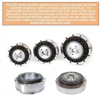 ZXF-Serie Harmonic-Drive-Getriebe,Übersetzungsverhältnis 31:1 bis 160:1, für Schrittmotor / Servomotoren, CNC-Roboterarme