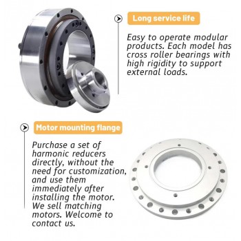 ZXF-Serie Harmonic-Drive-Getriebe,Übersetzungsverhältnis 31:1 bis 160:1, für Schrittmotor / Servomotoren, CNC-Roboterarme