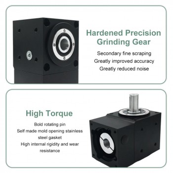 Winkel-Kegelradgetriebe, Untersetzungsgetriebe,Kommutator für NEMA 34 Schrittmotoren / 80 mm Servomotoren