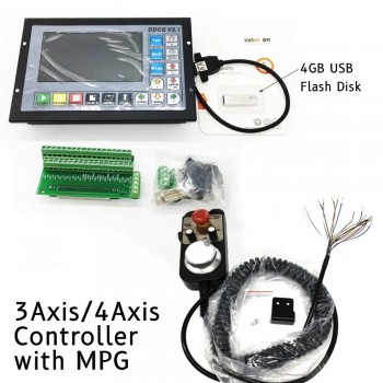 DDCS V3.1 Elektronischer numerischer CNC-Bewegungscontroller für 3/4 Achsen, Offline CNC-Standalone Steuerung 500 kHz