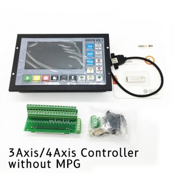 DDCS V3.1 Elektronischer numerischer CNC-Bewegungscontroller für 3/4 Achsen, Offline CNC-Standalone Steuerung 500 kHz