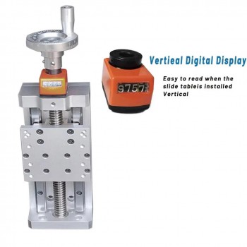 CNC-Linearführungs Schlitten mit Selbstsicherndem Digitaldisplay, Z-Positionierung und Trapezgewindetrieb