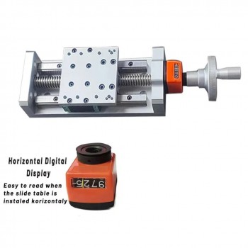 CNC-Linearführungs Schlitten mit Selbstsicherndem Digitaldisplay, Z-Positionierung und Trapezgewindetrieb