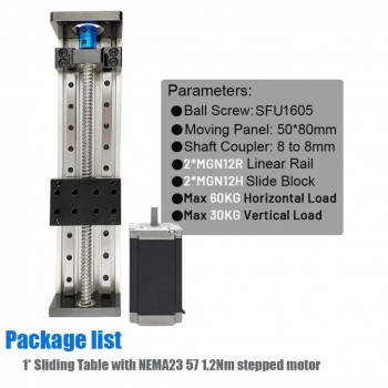 Elektrischer CNC-Lineartisch mit Kugelgewindetrieb und Schrittmotorsatz