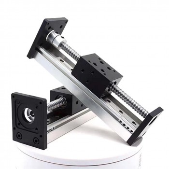 Mini-Linearschlitten mit 42 mm Breite, CNC-Kugelgewindetrieb und Nema 23 Schrittmotor