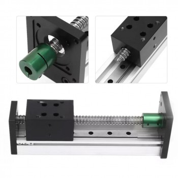 Mini-Linearschlitten mit 42 mm Breite, CNC-Kugelgewindetrieb und Nema 23 Schrittmotor