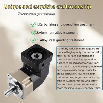 PLMG042 Winkel-Planetengetriebe 90° für Nema 17 Schrittmotor / 40mm Servomotor