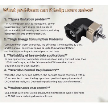 PLMG042 Winkel-Planetengetriebe 90° für Nema 17 Schrittmotor / 40mm Servomotor