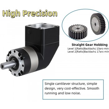 PVE090 Winkel-Planetengetriebe für NEMA 34 Schrittmotor / 80mm Servomotor