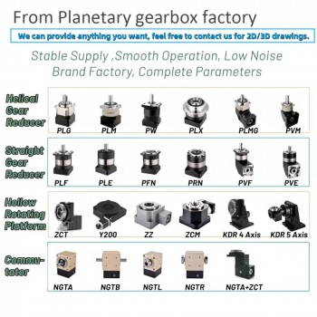 PLF090 Planetengetriebe für NEMA 34 Schrittmotoren und 80mm Servomotoren (750W)