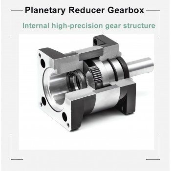 DLF-Serie Planetengetriebe für NEMA 23-Schrittmotoren, 1/4'-Eingang (6,35mm/8mm)