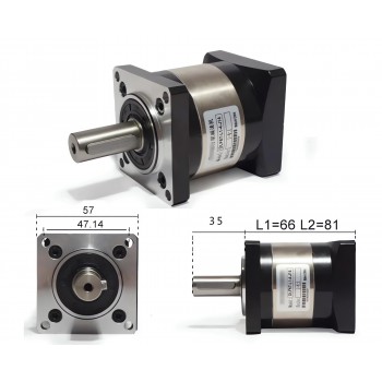 DLF-Serie Planetengetriebe für NEMA 23-Schrittmotoren, 1/4'-Eingang (6,35mm/8mm)
