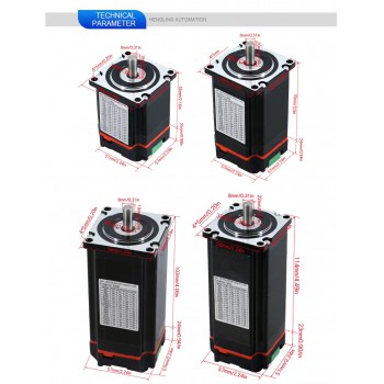 Nema 23 Integrierter Closed-loop Schrittmotor 1,2 Nm bis 3 Nm, Treiber und Encoder Kit