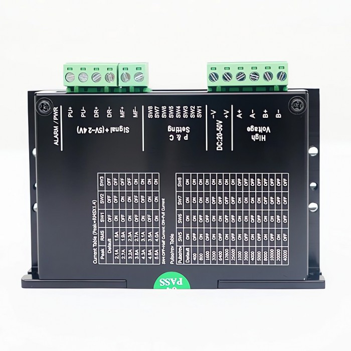 FMDD50D40NOM Schrittmotortreiber + FSC-2A Controller + Netzteil + NPN-Endschalter Komplettset für Linearführung