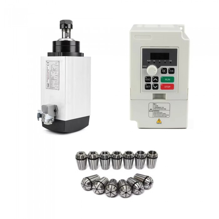 Handi CNC HF-Spindel-Set 3kW ER20 220V/380V 18000U/min mit Frequenzumrichter Handi CNC HF-Spindel-Set 3kW ER20 220V/380V 18000U/min mit Frequenzumrichter