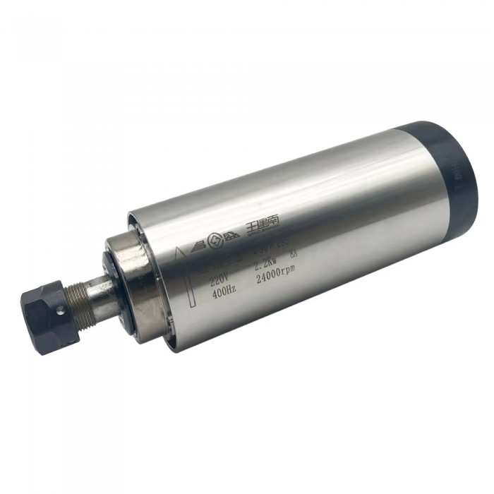 Luftgekühlte CNC HF Spindel 2,2kW Ø80mm ER20 400Hz 24000U/min 220V/380V für CNC Fräsmaschinen Luftgekühlte CNC HF Spindel 2,2kW Ø80mm ER20 400Hz 24000U/min 220V/380V für CNC Fräsmaschinen