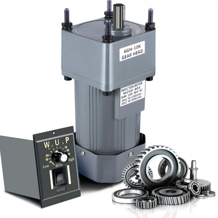 AC Induktionsgetriebemotor 250W Übersetzung 10:1 16Nm 135U/min mit Drehzahlregler AC Induktionsgetriebemotor 250W Übersetzung 10:1 16Nm 135U/min mit Drehzahlregler