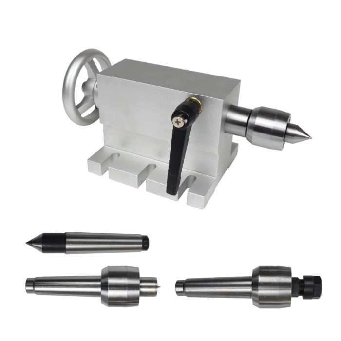 65mm verstellbarer Reitstock mit MK2 Aufnahme und 4 Wechselspitzen für CNC Fräs und Graviermaschinen 65mm verstellbarer Reitstock mit MK2 Aufnahme und 4 Wechselspitzen für CNC Fräs und Graviermaschinen