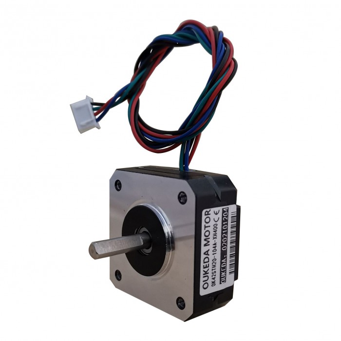 OUKEDA NEMA17 Pancake Schrittmotor 13Ncm 3,5V 1,0A 2 Phasen 42×42mm mit 4 Anschlussleitungen