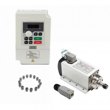 Handi luftgekühltes CNC HF-Spindel-Set 800W ER11 110V/220V 24000U/min in quadratischer Bauform mit Frequenzumrichter