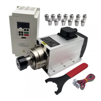 Luftgekühltes CNC HF-Spindel-Set 4,5kW ER32 220V/380V 24000U/min mit 5,5kW Frequenzumrichter für CNC Fräsmaschinen
