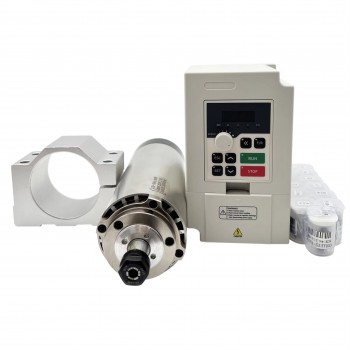 Luftgekühltes Mini HF- Frässpindel-Set 0,8kW ER11 mit 0,75kW Frequenzumrichter