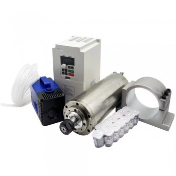 Wassergekühltes CNC HF-Spindel-Set 3kW ER20 220V/380V 24000U/min mit 3,7kW Frequenzumrichter