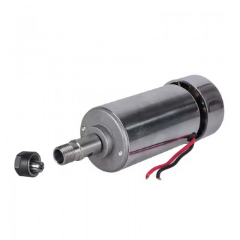 Luftgekühlter CNC Spindelmotor 300W Ø52mm 48VDC ER11/ER16 12000U/min für Leiterplattenfräsen und Holzgravur