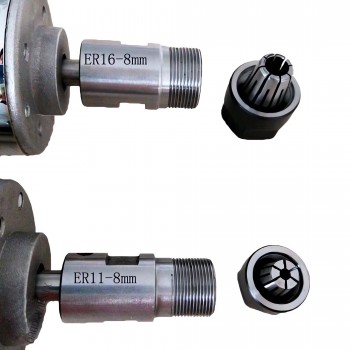 Luftgekühlter CNC Spindelmotor 200W 12–24VDC Ø52×150mm ER11/ER16 10000U/min für kleine Graviermaschinen
