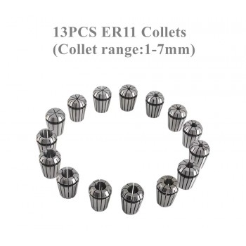 Luftgekühltes CNC Spindelmotor Set 500W ER11 12000U/min mit Netzteil für Leiterplattenfräsen und Gravur