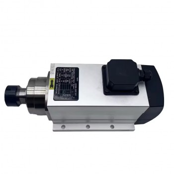 Luftgekühlte CNC HF-Spindel 4,5kW ER32 18000/24000U/min 220V/380V in quadratischer Bauform