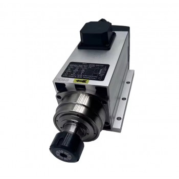 Luftgekühlte CNC HF-Spindel 4,5kW ER32 18000/24000U/min 220V/380V in quadratischer Bauform