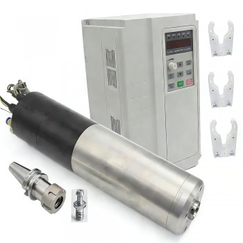 Wassergekühltes CNC Motorspindel Set mit automatischem Werkzeugwechsel 3kW BT30 Ø100mm 220V 24000U/min 400Hz mit Frequenzumrichter