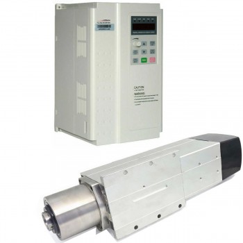 Luftgekühltes 4,5kW BT30 ATC Motorspindel Set mit 5,5kW Frequenzumrichter