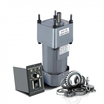 AC Induktionsgetriebemotor 250W Übersetzung 10:1 16Nm 135U/min mit Drehzahlregler