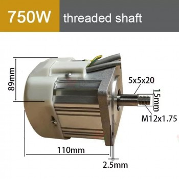 Bürstenloses AC Servomotor Set 550W/750W/1,1kW/1,5kW/2,2kW 1,85–6,85Nm mit Servoregler für CNC Maschinen