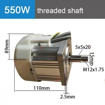 Bürstenloses AC Servomotor Set 550W/750W/1,1kW/1,5kW/2,2kW 1,85–6,85Nm mit Servoregler für CNC Maschinen