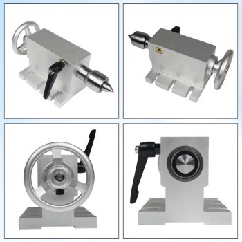 65mm verstellbarer Reitstock mit MK2 Aufnahme und 4 Wechselspitzen für CNC Fräs und Graviermaschinen