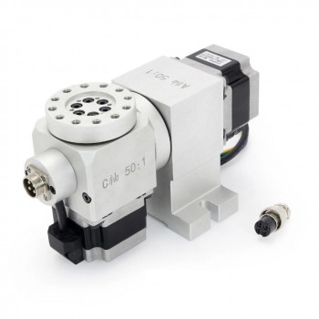 CNC A/C Drehachse als 5. Achse mit Harmonic Drive Getriebe 50:1 und NEMA23 Schrittmotor