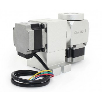 CNC A/C Drehachse als 5. Achse mit Harmonic Drive Getriebe 50:1 und NEMA23 Schrittmotor