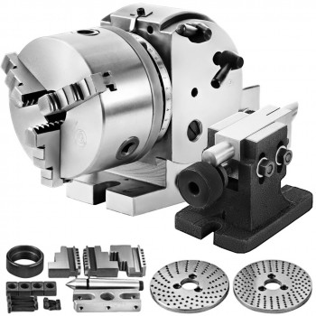 BS-0 halbuniverseller Teilapparat 5 Zoll mit Dreibackenfutter und Reitstock für CNC Fräsmaschinen