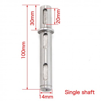Einzel- oder Doppelabtriebswelle Ø 14 mm für NMRV030 NEMA 23 Schneckengetriebe