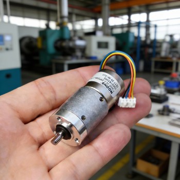 MOONS PG22L45 Mini Schrittmotor Ø22mm mit Planetengetriebe Übersetzung 45,2:1 2 Phasen und 4 Anschlussleitungen