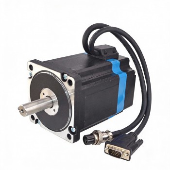 NEMA 34 Closed Loop Schrittmotor 5,8Nm 1,8°Ø14 mm Welle mit Passfedernut und 1000PPR Encoder 86 × 86 mm
